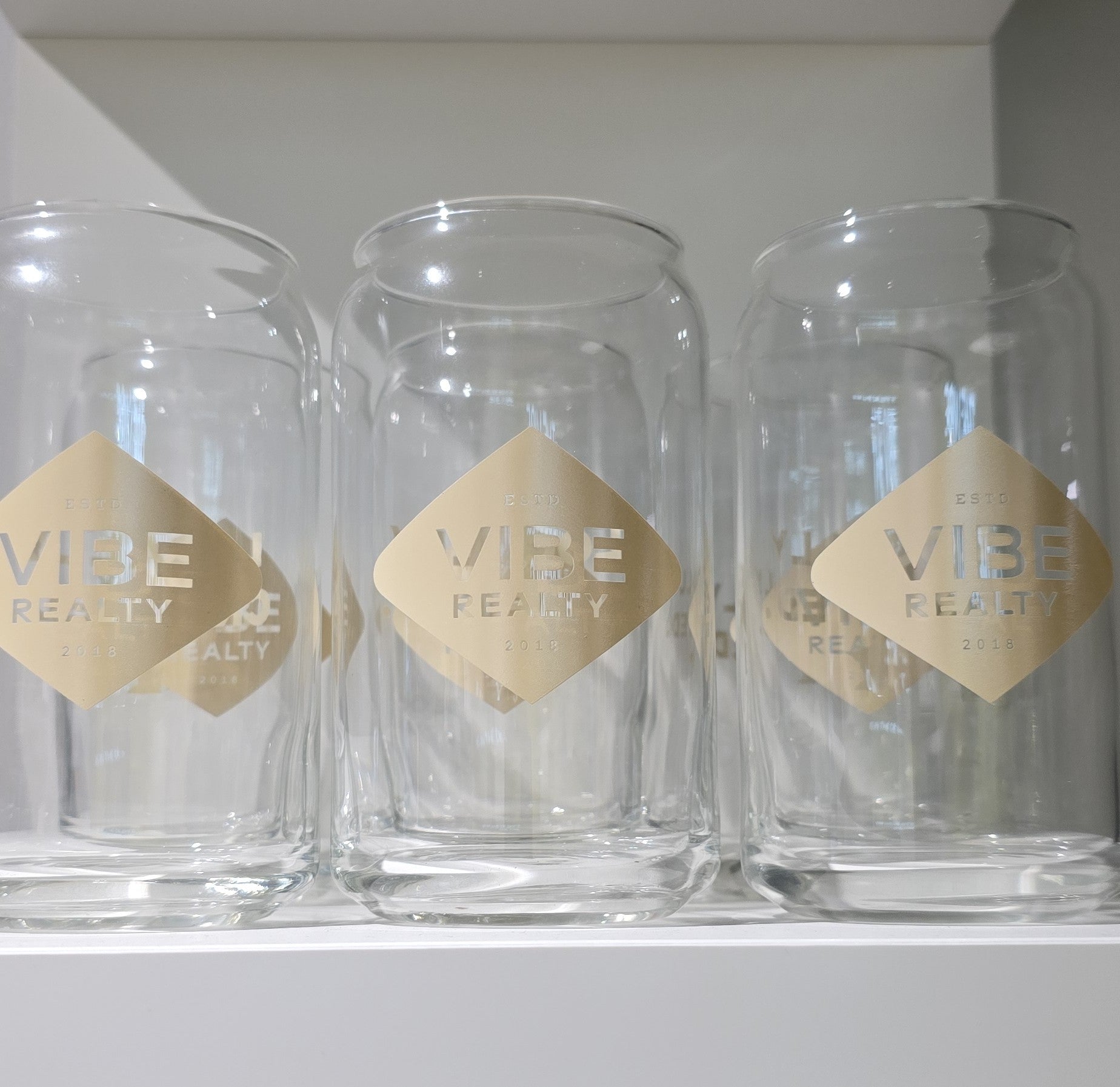 VIBE Realty Beer Glass